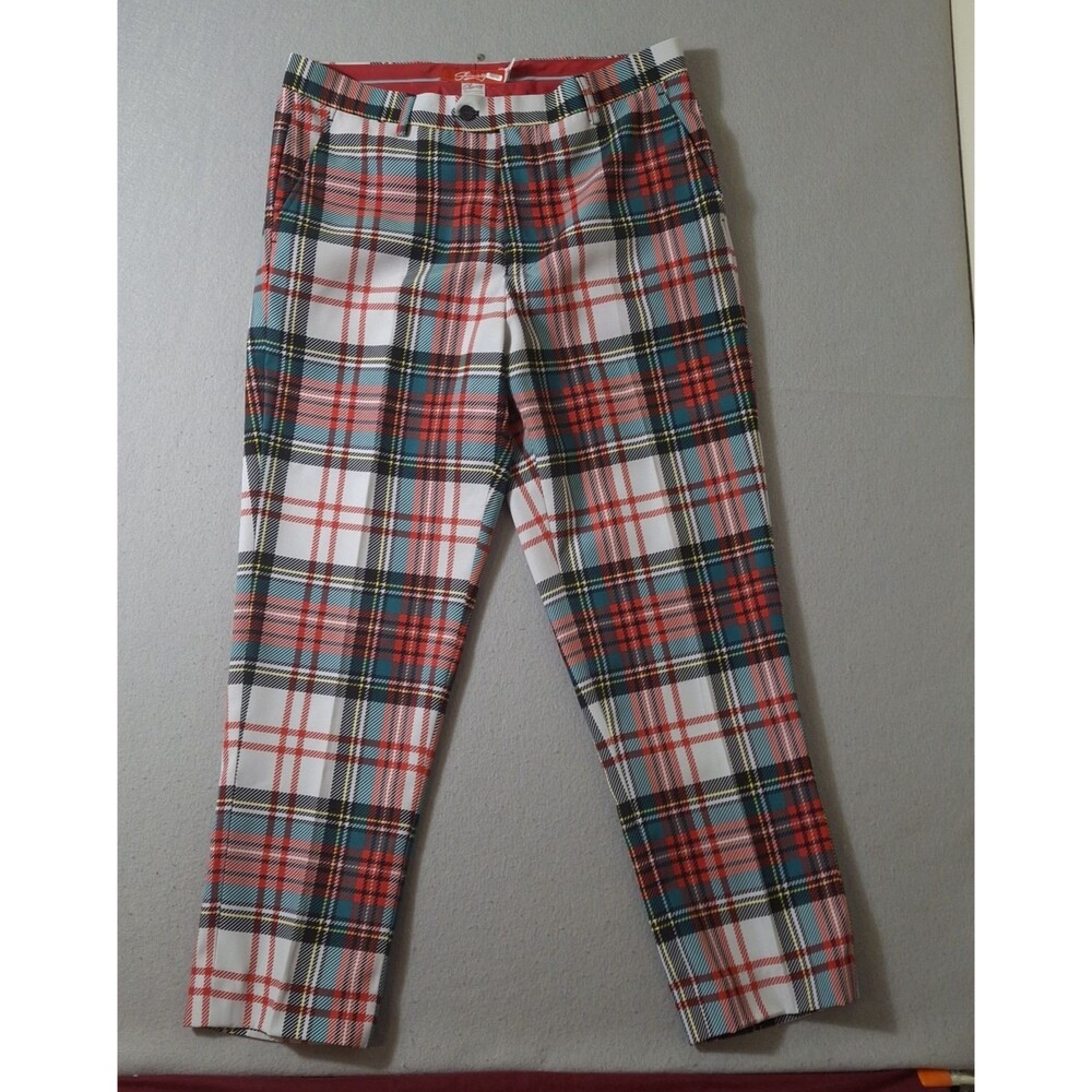 Men's Plaid Chinos